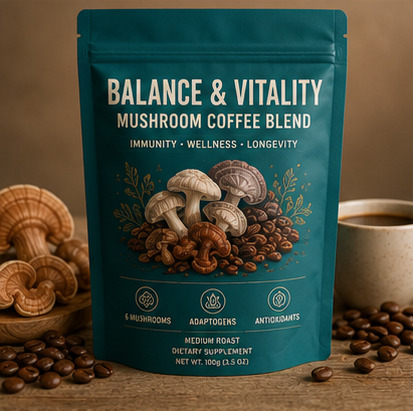 Balance & Vitality Mushroom Coffee Blend